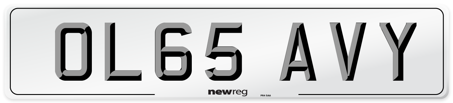 OL65 AVY Number Plate from New Reg